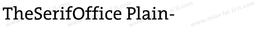 TheSerifOffice Plain字体转换